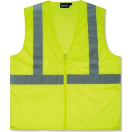 ERB SAFETY Aware Wear ANSI Class 2 Economy Mesh Vest, - Lime, Size 2XL 61448